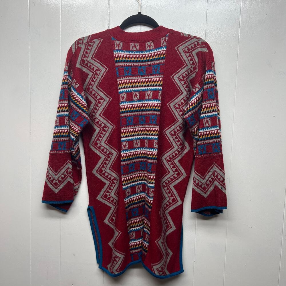 Catalina Wool Blend Vintage Aztec Print Women's Long Sleeve Sweater Size Medium - Picture 6 of 12